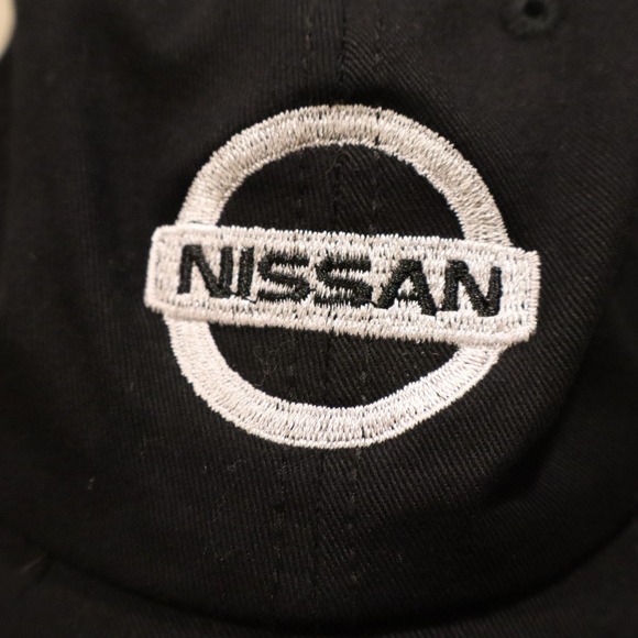 Nissan Black Baseball Cap Embroidered Logo Adjustable Strap Dad Hat - Picture 6 of 10